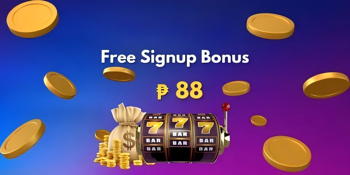 Welcome package banner with bonus coins artwork